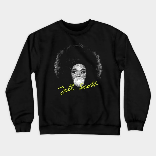 Jill Scott Crewneck Sweatshirt by ArcaNexus